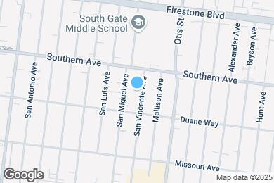 Map image of the property - 9315 San Vincente Ave