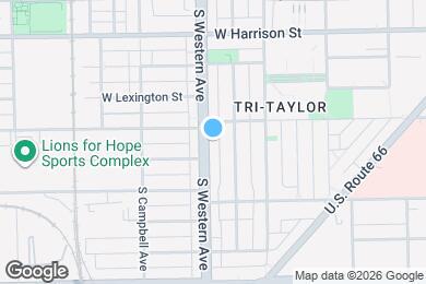 Map image of the property - 815 S Western Ave