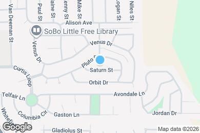 Map image of the property - 1915 Saturn St