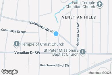 Map image of the property - 1698 Sandtown Rd SW