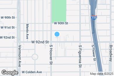 Map image of the property - 641 W 92nd St