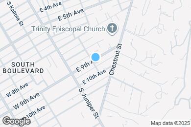 Map image of the property - 503 E 9th Ave