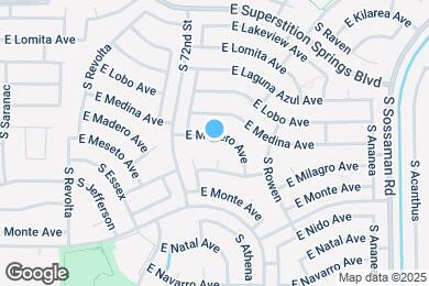 Map image of the property - 7255 E Madero Ave