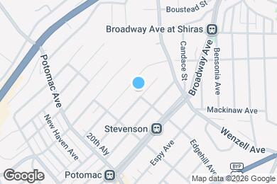 Map image of the property - 1702 Ordinance Ave