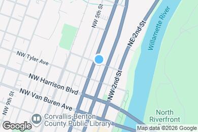 Map image of the property - 350 NW Polk Ave