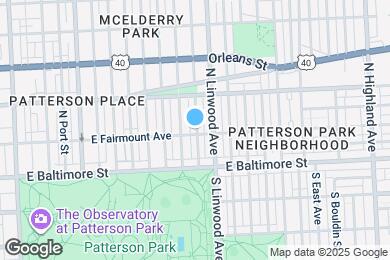 Map image of the property - 2808 E Fairmount Ave