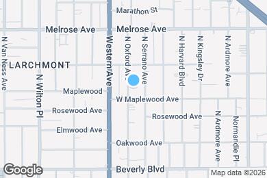 Map image of the property - 516 N Oxford Ave