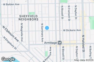 Map image of the property - 1050 W Dickens Ave