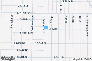 Map image of the property - 5003 S Sheridan Ave