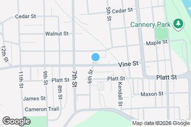 Map image of the property - 520 Vine St
