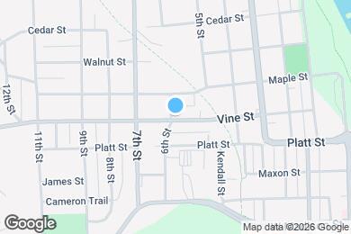 Map image of the property - 522 Vine St
