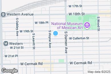 Map image of the property - 2040 W Cullerton St