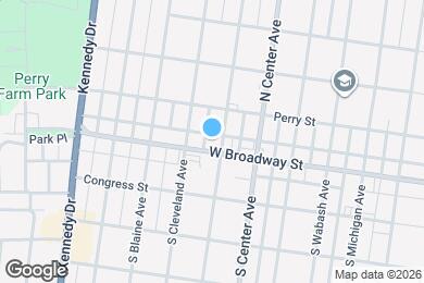 Map image of the property - 723 W Broadway St