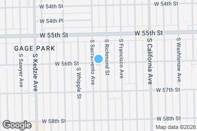 Map image of the property - 5601 S Sacramento Ave