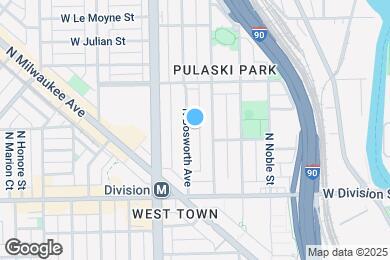 Map image of the property - 1311 N Bosworth Ave