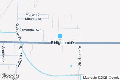 Map image of the property - 4900 E Highland Dr