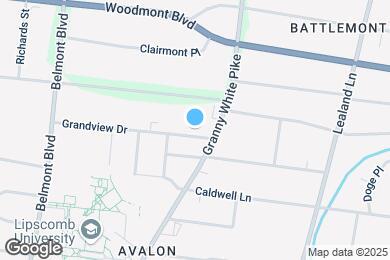 Map image of the property - 1208 Grandview Dr