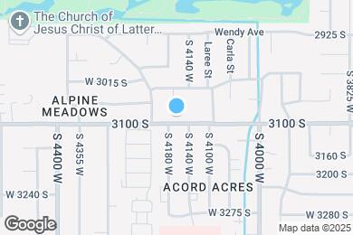 Map image of the property - 4166 W 3100 S