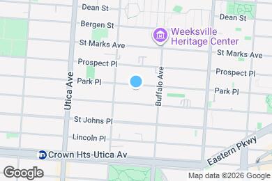 Map image of the property - MODERN 1 BED IN CROWN HEIGHTS!