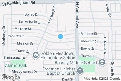 Map image of the property - 1509 Crockett St