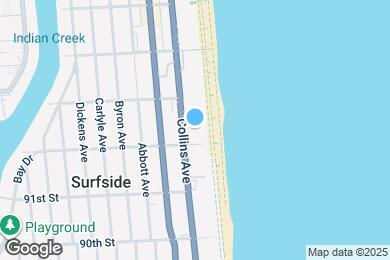 Map image of the property - 9225 Collins Ave