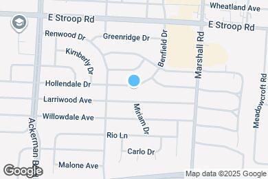 Map image of the property - 1020 Hollendale Dr