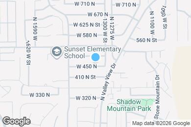 Map image of the property - 1340 W 450 N