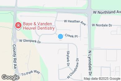 Map image of the property - 2740 W Glenpark Dr