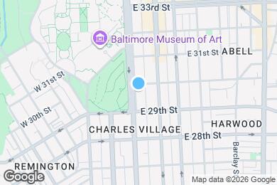 Map image of the property - 2933 N Charles St
