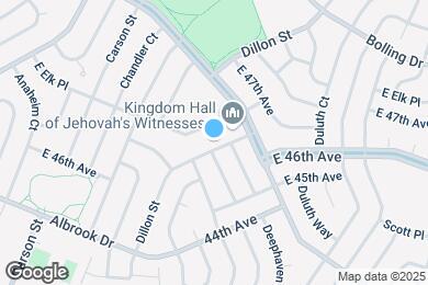 Map image of the property - 14525 E 47th Dr