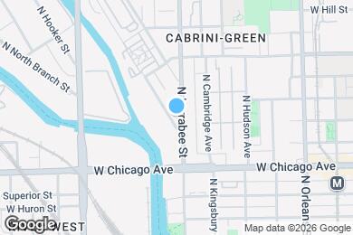 Map image of the property - 845 N Kingsbury St