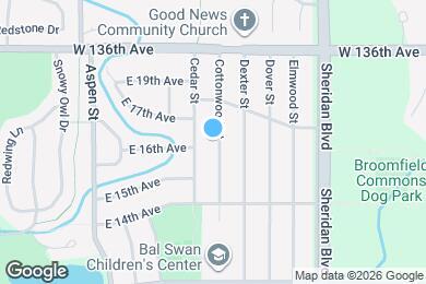 Map image of the property - 1659 Cottonwood St