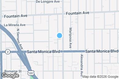 Map image of the property - 1156 N Ardmore Ave