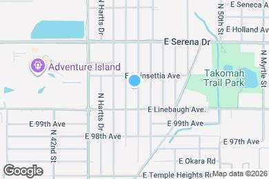 Map image of the property - 10014 N Oklawaha Ave