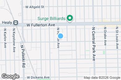 Map image of the property - 3754 W Belden Ave