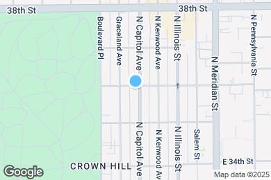 Map image of the property - 3556 N Capitol Ave