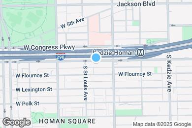 Map image of the property - 3437 W Harrison St