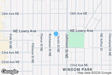 Map image of the property - 2406 Lincoln St NE