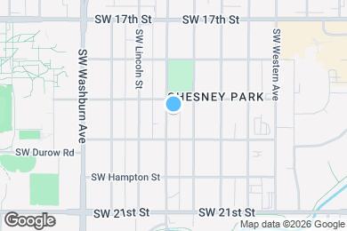 Map image of the property - 1914 SW Buchanan St