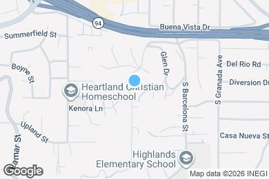 Map image of the property - 3237 S Bonita St