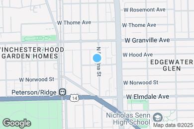 Map image of the property - 1704 W Glenlake Ave