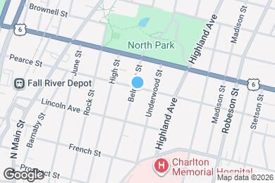 Map image of the property - 341 Belmont St