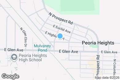 Map image of the property - 1016 E Highland Pl