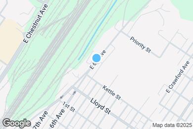 Map image of the property - 327 E 6th Ave