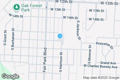 Map image of the property - 1620 S Harrison St