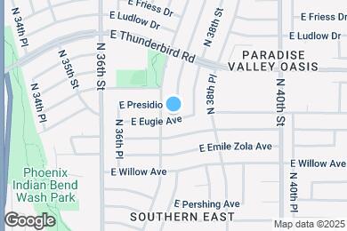 Map image of the property - 3730 E Eugie Ave