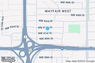 Map image of the property - 3205 NW 41st St
