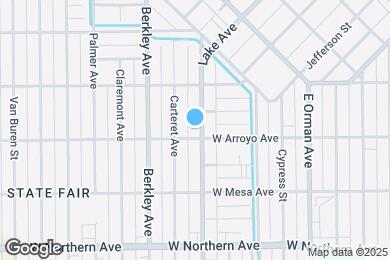 Map image of the property - 1041 Lake Ave