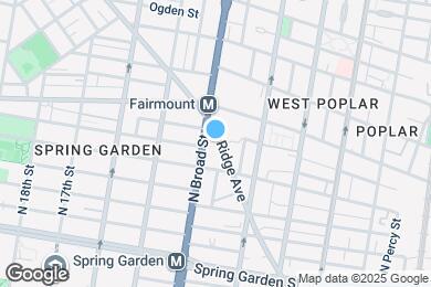 Map image of the property - 1384 Ridge Ave