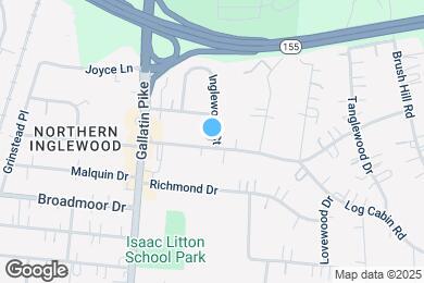 Map image of the property - 1119 Haysboro Ave